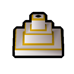 Ornate banner stand