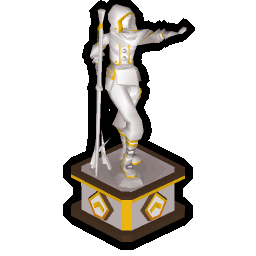 Ornate league statue