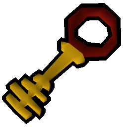 Gold key red