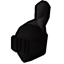 Black full helm (t)