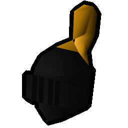 Black full helm (g)