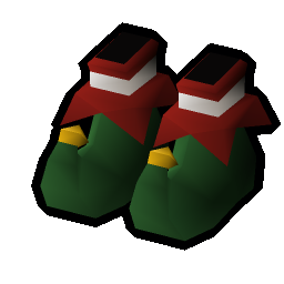 Festive elf slippers