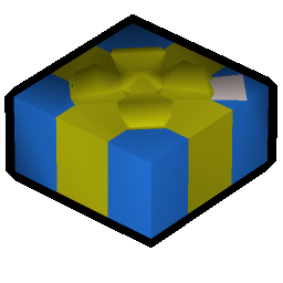 Secret santa present (blue)