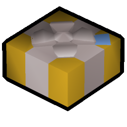 Secret santa present (gold)