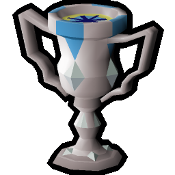 Diamond speedrun trophy