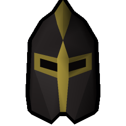 Elite black full helm