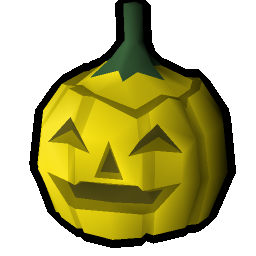 Yellow pumpkin (laughing)