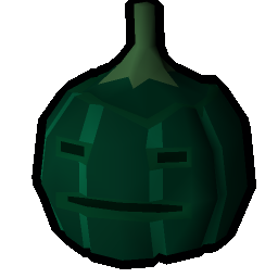 Dark green pumpkin (depressed)
