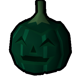 Dark green pumpkin (laughing)