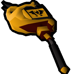 Gilded staff of collection