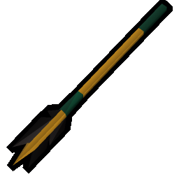 Headless atlatl dart