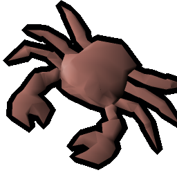Raw red crab meat
