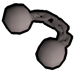 Steel chainshot cannonball