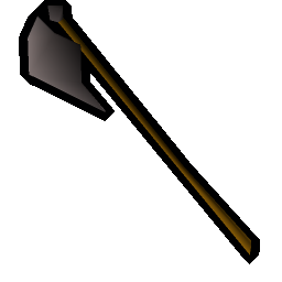 Steel halberd