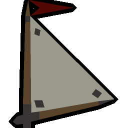 Oak mast and linen sails