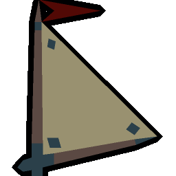 Ironwood mast and cotton sails