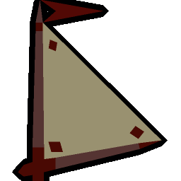 Rosewood mast and cotton sails