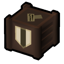 Crate of iron ore