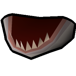 Hammerhead shark jaw