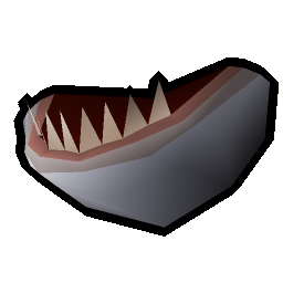 Great white shark jaw