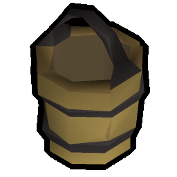 Bottomless milk bucket (empty)
