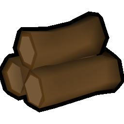 Sap-treated oak logs