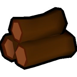 Sap-treated redwood logs