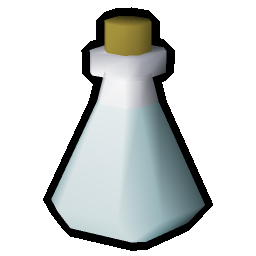 Cold bluish-white potion