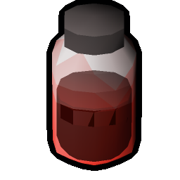 Jar of congealed blood