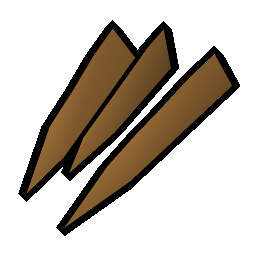 Wooden spikes
