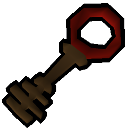 Bronze key red