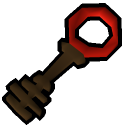 Bronze key crimson