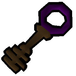 Bronze key purple