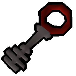 Steel key red