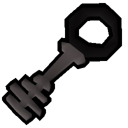 Steel key black