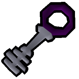 Silver key purple