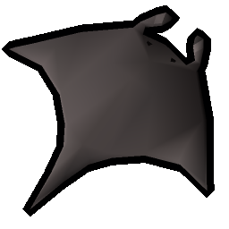 Burnt manta ray