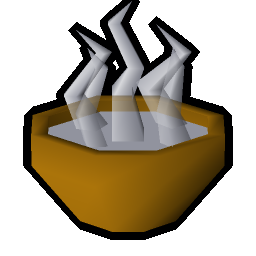 Bowl of hot water