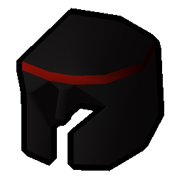 Black med helm