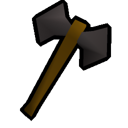Iron battleaxe