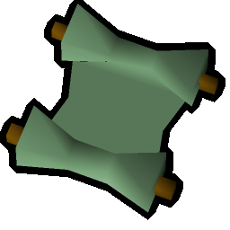 Crumpled scroll