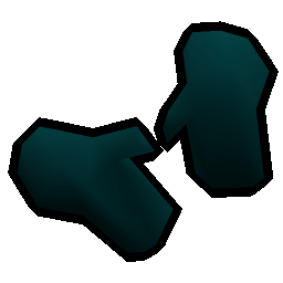 Teal gloves