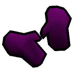 Purple gloves