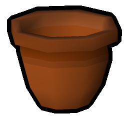 Empty plant pot