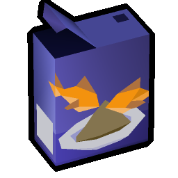 Empty fish food box