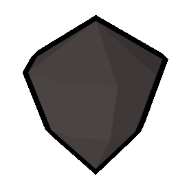 Blackened crystal