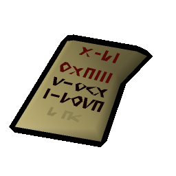 Scrawled note
