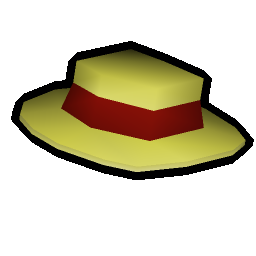 Red boater