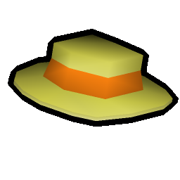 Orange boater