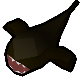 Burnt monkfish